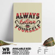 DDecorator Believe In Yourself - Motivational Wall Board and Wall Canvas - WB2899