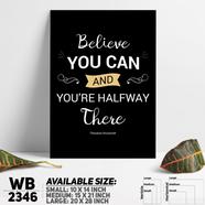 DDecorator Believe You Can Do - Motivational Wall Board And Wall Canvas - WB2346