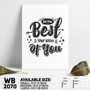 DDecorator Best - Motivational Wall Board and Wall Canvas - WB2070