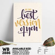 DDecorator Best Version Of You - Motivational Wall Board and Wall Canvas - WB2886