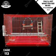 DDecorator Bird Cage - Rectangular Medium Red Folding Bird Cage China Bird Cage Bird Accessories Cage For Bird Cages and Accessories (All Accessories Included) - BC113 icon