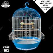 DDecorator Bird Cage - Round Medium Blue Folding Bird Cage China Bird Cage Bird Accessories Cage For Bird Cages and Accessories (All Accessories Included) - BC101 icon