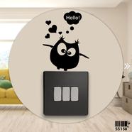 DDecorator Bird In Love Switch Socket Wall Sticker - (SS158)