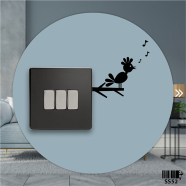 DDecorator Bird Singing on Tree branches Wall Stickers and Decals Home Decor Wall Decor Removable Vinyl Wall Sticker - (SS52)