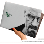 DDecorator Black and White Heisenberg and Breaking Bad Laptop Sticker - (LSKN523)