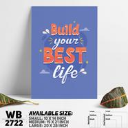 DDecorator Build Your Best Life - Motivational Wall Board and Wall Canvas - WB2722