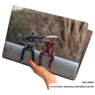 DDecorator Captaine America Save Iron Man Out Of Rain Laptop Sticker - (LSKN536)
