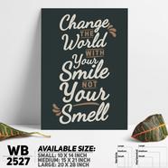 DDecorator Change The World - Motivational Wall Board And Wall Canvas - WB2527
