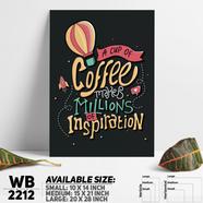 DDecorator Coffee and Everything - Motivational Wall Board and Wall Canvas - WB2212