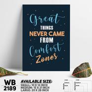 DDecorator Creative Comfort Zone - Motivational Wall Board and Wall Canvas - WB2189