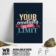 DDecorator Creativity Has No Limit - Motivational Wall Board And Wall Canvas - WB2571