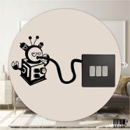 DDecorator Disney Robot Switch Socket Wall Sticker - (SS199)