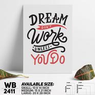 DDecorator Do The Work - Motivational Wall Board And Wall Canvas - WB2411