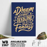 DDecorator Don't Dream Work Hard - Motivational Wall Board and Wall Canvas - WB2367