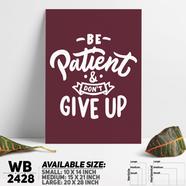 DDecorator Don't Give Up - Motivational Wall Board and Wall Canvas - WB2428
