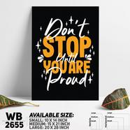 DDecorator Don't Stop - Motivational Wall Board and Wall Canvas - WB2655