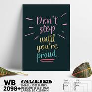 DDecorator Don't Stop - Motivational Wall Board and Wall Canvas - WB2098
