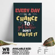 DDecorator Don't Waste Time - Motivational Wall Board And Wall Canvas - WB2519