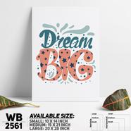 DDecorator Dream Big - Motivational Wall Board And Wall Canvas - WB2561
