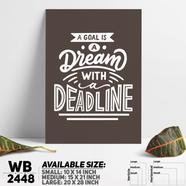 DDecorator Dream Big - Motivational Wall Board and Wall Canvas - WB2448