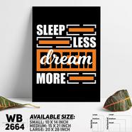 DDecorator Dream More - Motivational Wall Board and Wall Canvas - WB2664