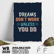 DDecorator Dream - Motivational Wall Board and Wall Canvas - WB2020