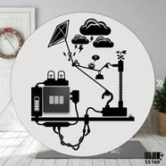 DDecorator Energy From Thunder Switch Socket Wall Sticker - (SS169)