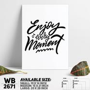 DDecorator Enjoy Every Moment - Motivational Wall Board and Wall Canvas - WB2671