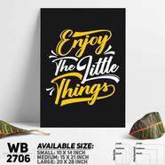 DDecorator Enjoy Little Things - Motivational Wall Board and Wall Canvas - WB2706