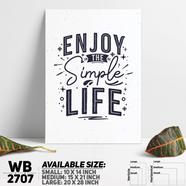 DDecorator Enjoy Simple Life - Motivational Wall Board And Wall Canvas - WB2707