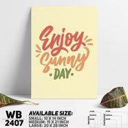 DDecorator Enjoy The Life - Motivational Wall Board and Wall Canvas - WB2407