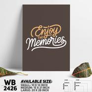 DDecorator Enjoy The Memories - Motivational Wall Board and Wall Canvas - WB2426