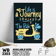 DDecorator Enjoy The Ride - Motivational Wall Board And Wall Canvas - WB2303