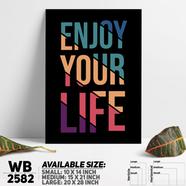 DDecorator Enjoy Your Life - Motivational Wall Board And Wall Canvas - WB2582