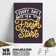 DDecorator Everyday Is Fresh Start - Motivational Wall Board and Wall Canvas - WB2820
