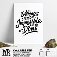 DDecorator Everything is Possible - Motivational Wall Board and Wall Canvas - WB2282