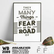 DDecorator Fear - Motivational Wall Board and Wall Canvas - WB2089