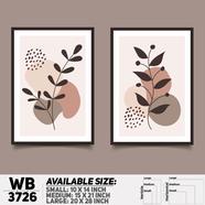 DDecorator Flower And Leaf ArtWork Wall Decor - Set of 2 WB3726