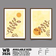 DDecorator Flower And Leaf ArtWork Wall Decor - Set of 2 WB3926