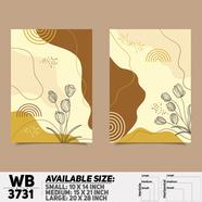 DDecorator Flower And Leaf ArtWork Wall Decor - Set of 2 WB3731