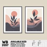 DDecorator Flower ArtWork Wall Decor - Set of 2 WB3597