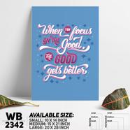 DDecorator Focus - Motivational Wall Board And Wall Canvas - WB2342