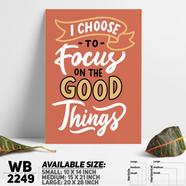 DDecorator Focus On The Good Things - Motivational Wall Board and Wall Canvas - WB2249