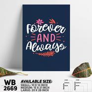 DDecorator Forever and Always - Motivational Wall Board and Wall Canvas - WB2669