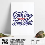 DDecorator Fresh Start - Motivational Wall Board And Wall Canvas - WB2297