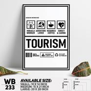 DDecorator Funny Tourist Parody Wall Board and Wall Canvas - WB233