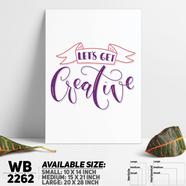 DDecorator Get Creative - Motivational Wall Board and Wall Canvas - WB2262