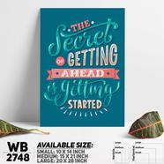 DDecorator Get Started Now - Motivational Wall Board and Wall Canvas - WB2748