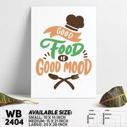DDecorator Good Food Good Mood - Motivational Wall Board and Wall Canvas - WB2404