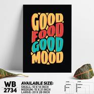 DDecorator Good Food Good Mood - Motivational Wall Board and Wall Canvas - WB2734